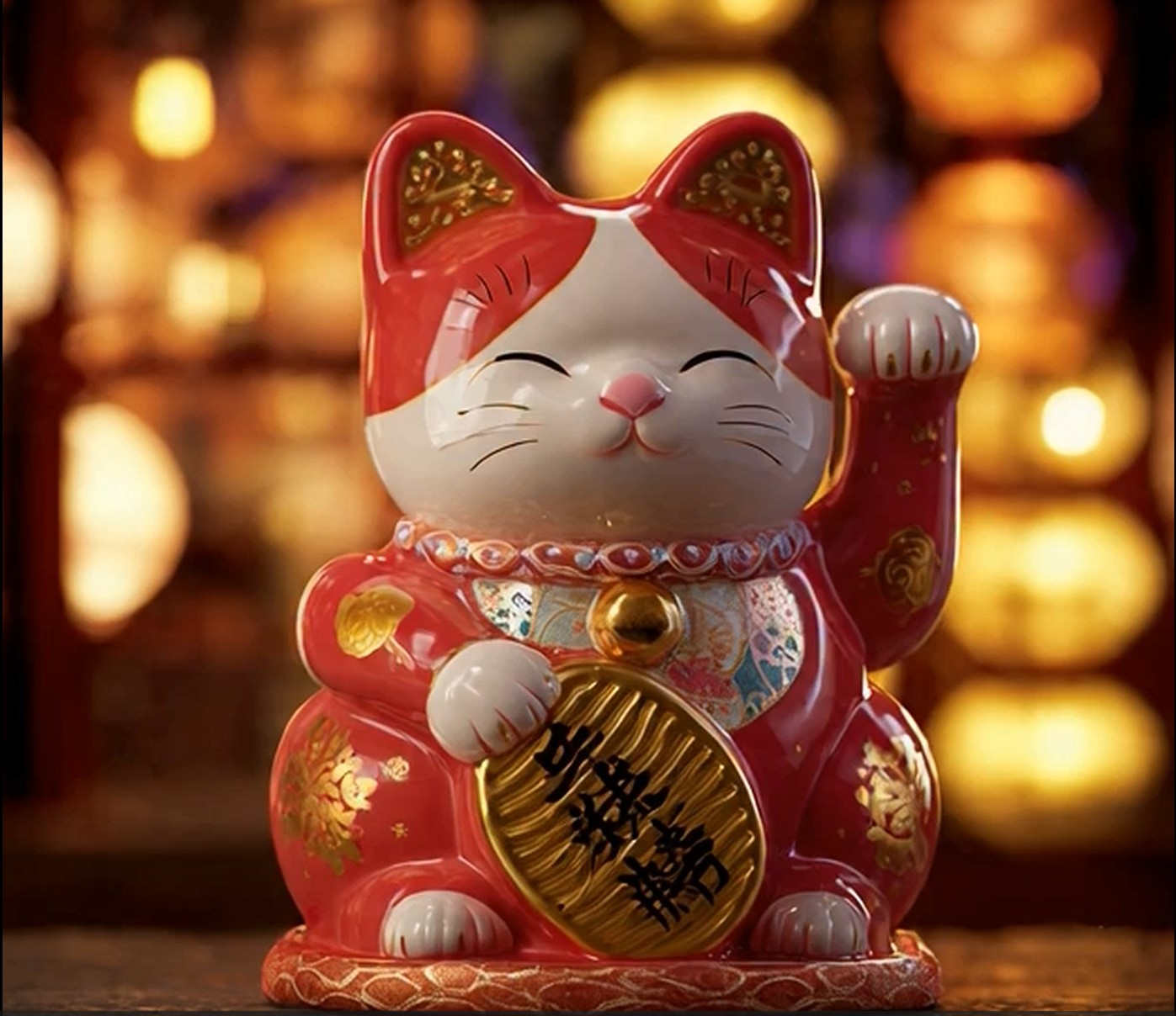 Maneki Neko rouge
