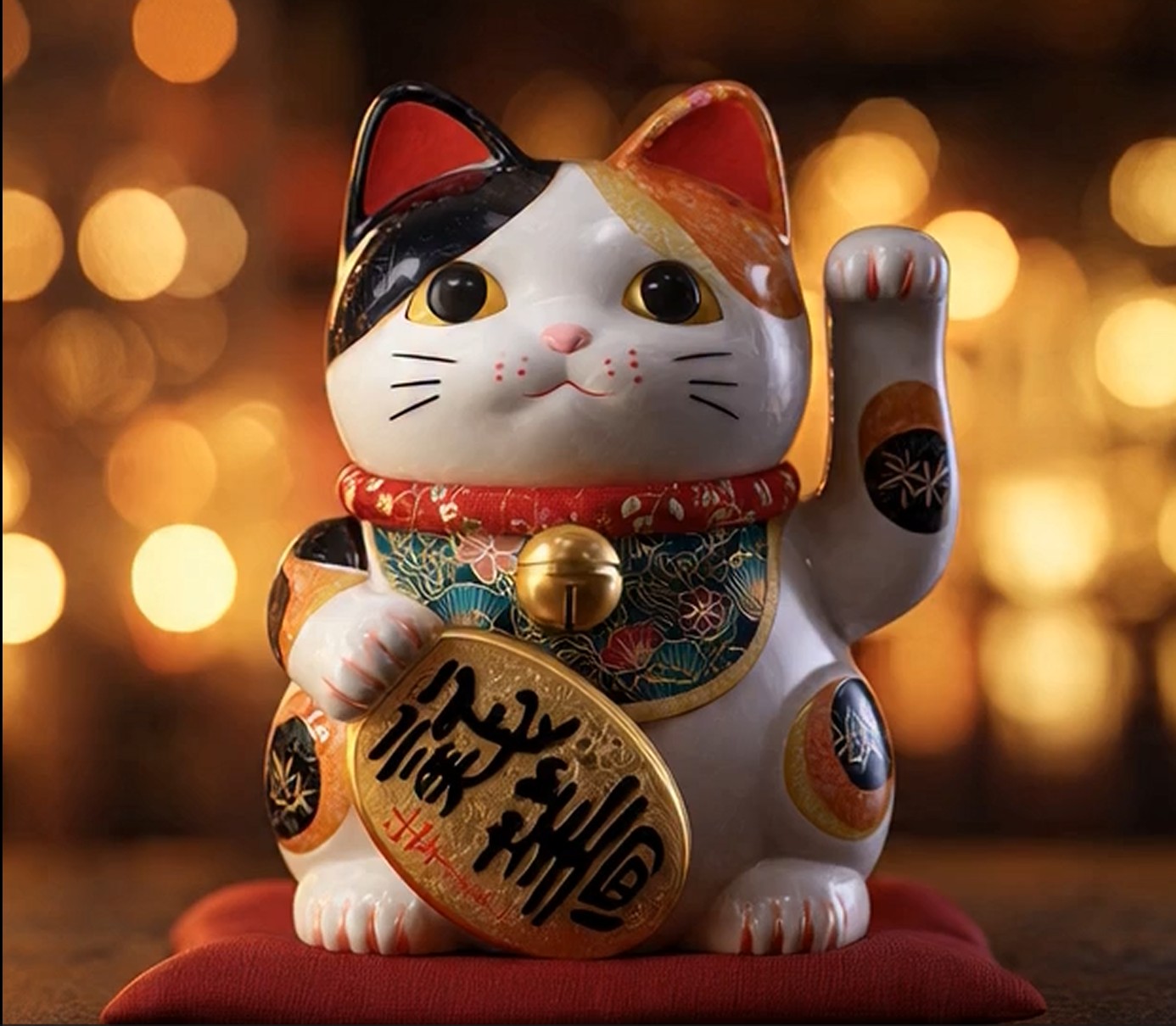 Maneki Neko tricolore